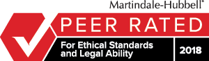 Martindale-Hubbell | Peer Rated For Ethical Standards And Legal Ability | 2018